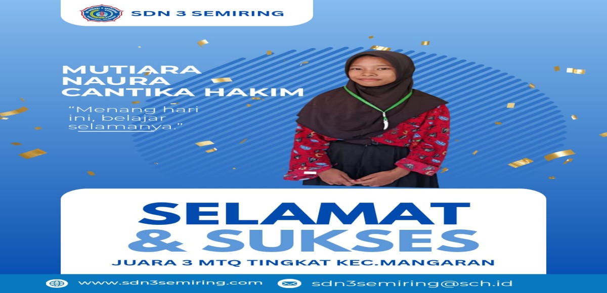 Kejuaran Lomba PAIS Kategori MTQ Tingkat Se-Kecamatan Mangaran Juara 3