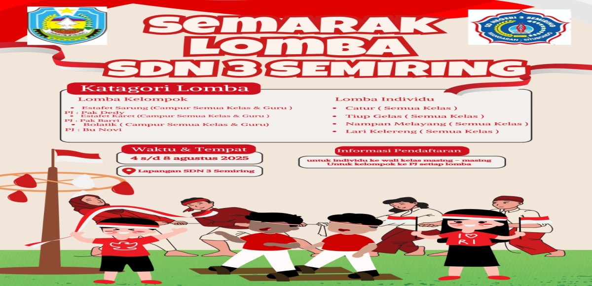 Semarak Lomba Kegiatan Agustusan SD Negri 3 Semiring Tahun 2025