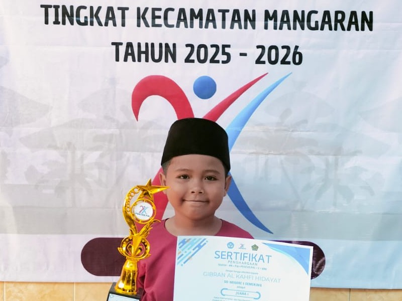 Juara 1 Lomba Pidato Se-Kecamatan Mangaran Tahun Pelaajran 2025/2026