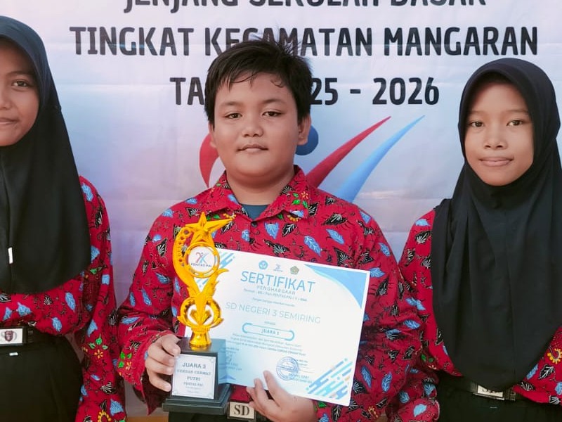 Juara 3 Lomba Cerdas Cermat PAIS Se-Kecamatan Mangaran Tahun Pelajaran 2025/2026